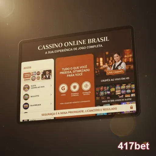 Ilustração de Acesse rapidamente o cassino online 417bet e jogue ao vivo