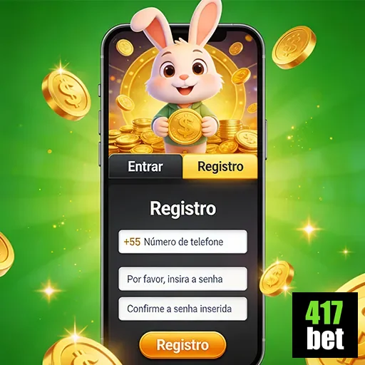 Jogador utilizando o aplicativo cassino 417bet em um smartphone