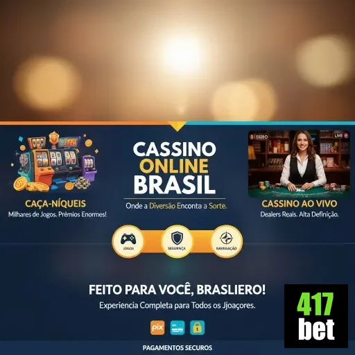 Usuário acessando cassino online pela 417bet